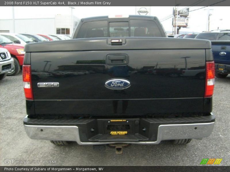 Black / Medium Flint Grey 2008 Ford F150 XLT SuperCab 4x4