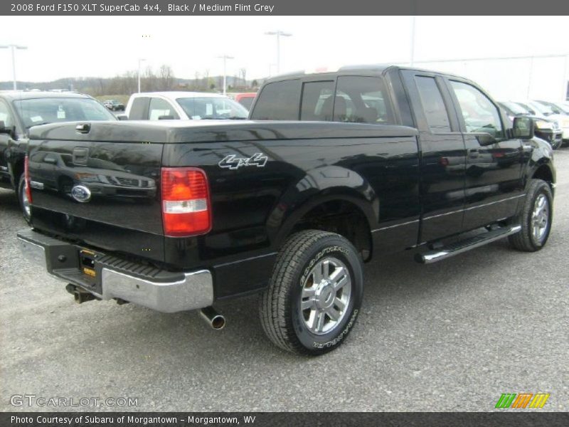 Black / Medium Flint Grey 2008 Ford F150 XLT SuperCab 4x4