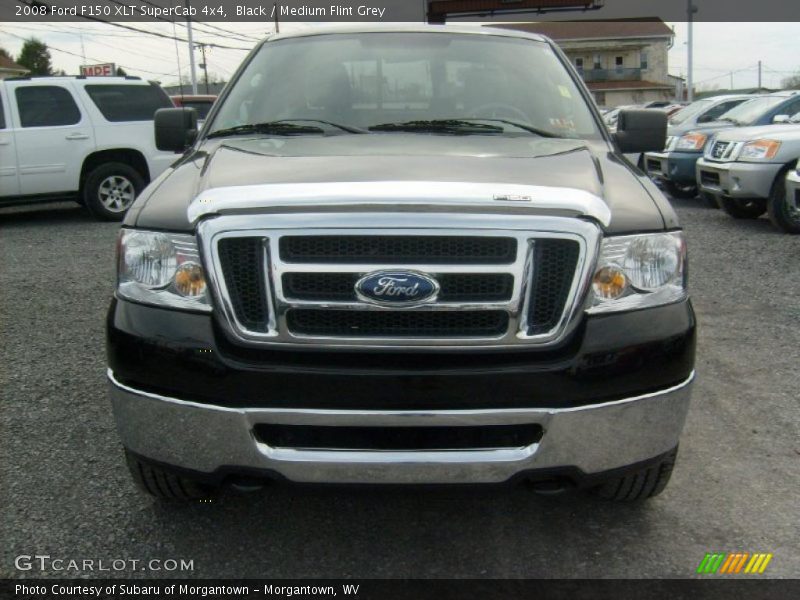 Black / Medium Flint Grey 2008 Ford F150 XLT SuperCab 4x4