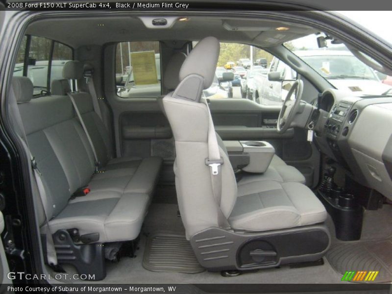 Black / Medium Flint Grey 2008 Ford F150 XLT SuperCab 4x4