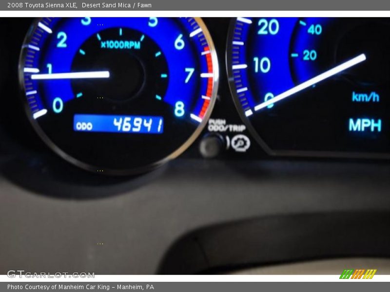 Desert Sand Mica / Fawn 2008 Toyota Sienna XLE