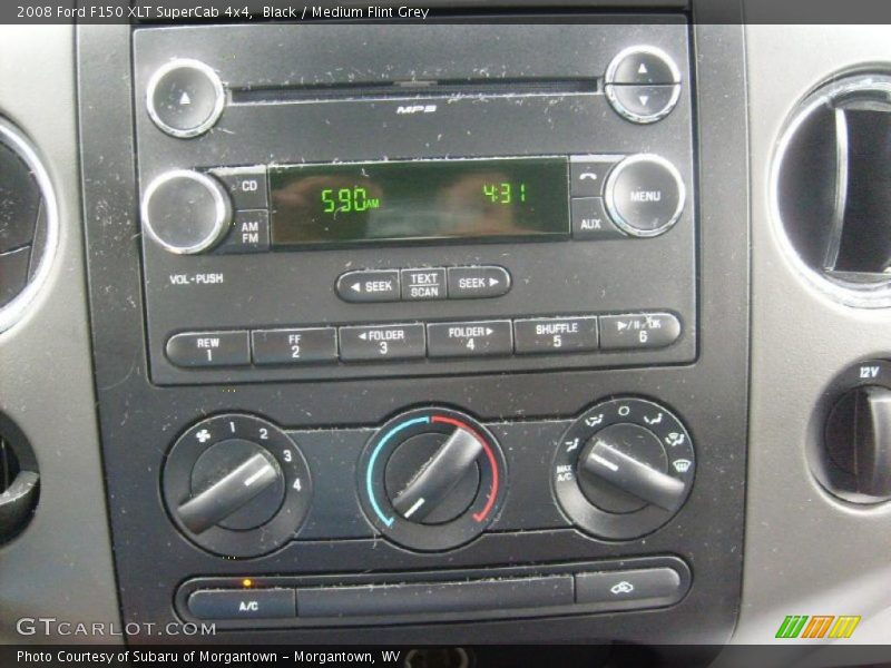 Black / Medium Flint Grey 2008 Ford F150 XLT SuperCab 4x4