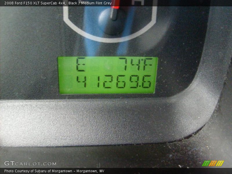Black / Medium Flint Grey 2008 Ford F150 XLT SuperCab 4x4
