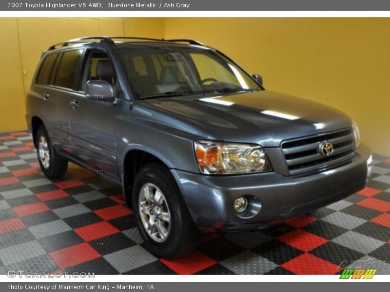 Bluestone Metallic / Ash Gray 2007 Toyota Highlander V6 4WD
