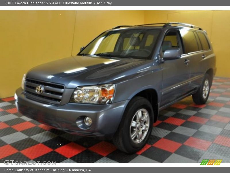 Bluestone Metallic / Ash Gray 2007 Toyota Highlander V6 4WD