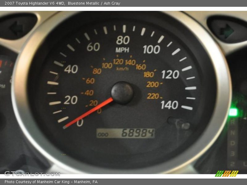 Bluestone Metallic / Ash Gray 2007 Toyota Highlander V6 4WD