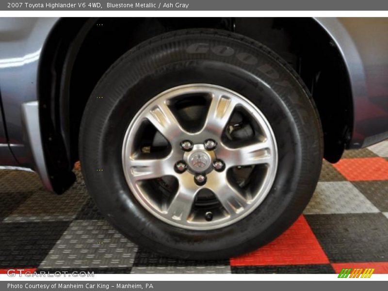 Bluestone Metallic / Ash Gray 2007 Toyota Highlander V6 4WD