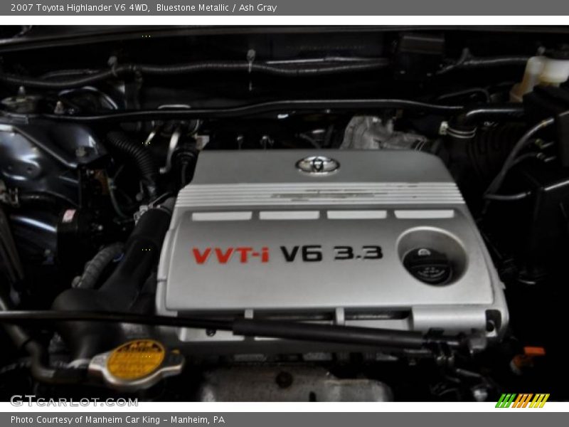 Bluestone Metallic / Ash Gray 2007 Toyota Highlander V6 4WD