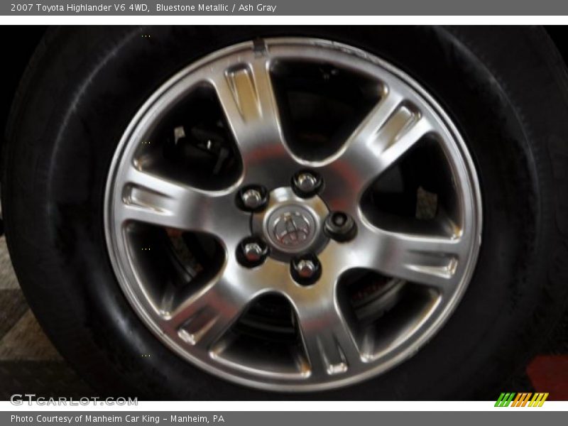 Bluestone Metallic / Ash Gray 2007 Toyota Highlander V6 4WD