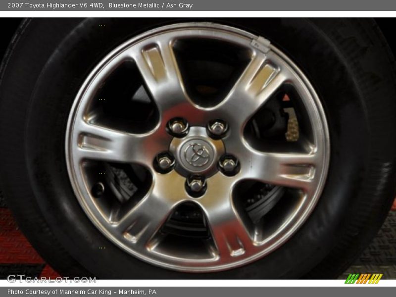 Bluestone Metallic / Ash Gray 2007 Toyota Highlander V6 4WD