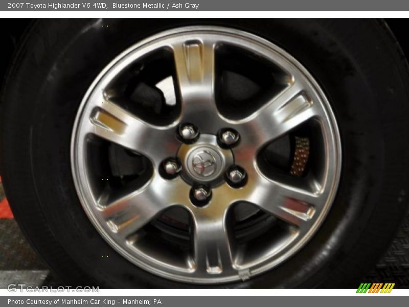 Bluestone Metallic / Ash Gray 2007 Toyota Highlander V6 4WD