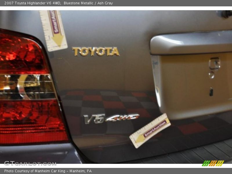 Bluestone Metallic / Ash Gray 2007 Toyota Highlander V6 4WD