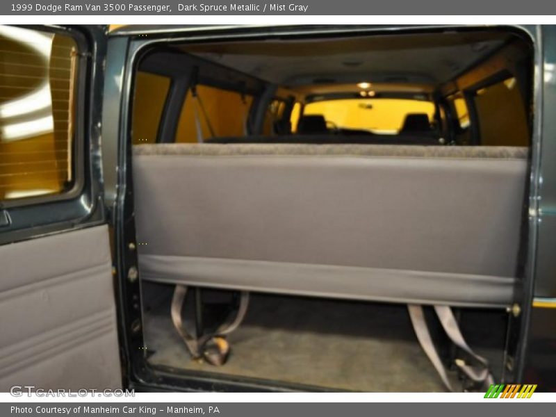 Dark Spruce Metallic / Mist Gray 1999 Dodge Ram Van 3500 Passenger