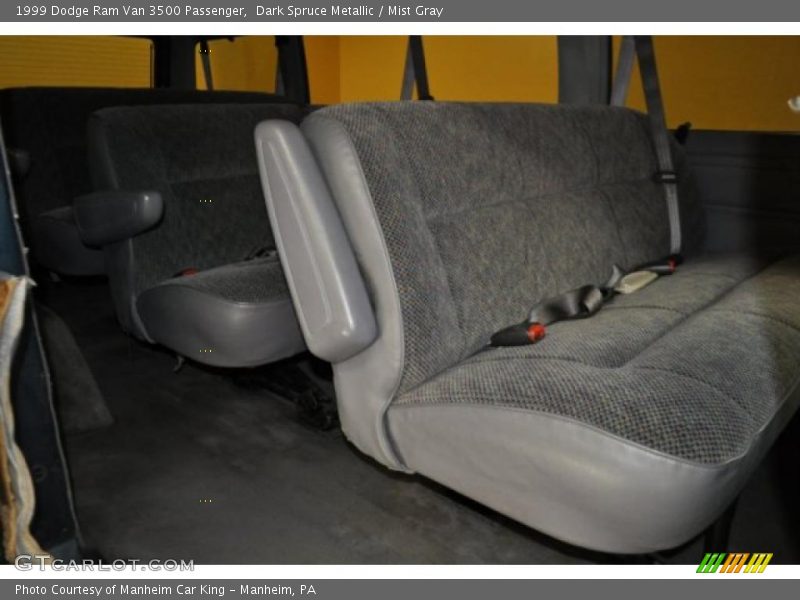 Dark Spruce Metallic / Mist Gray 1999 Dodge Ram Van 3500 Passenger