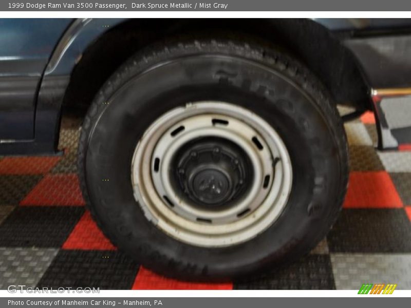 Dark Spruce Metallic / Mist Gray 1999 Dodge Ram Van 3500 Passenger