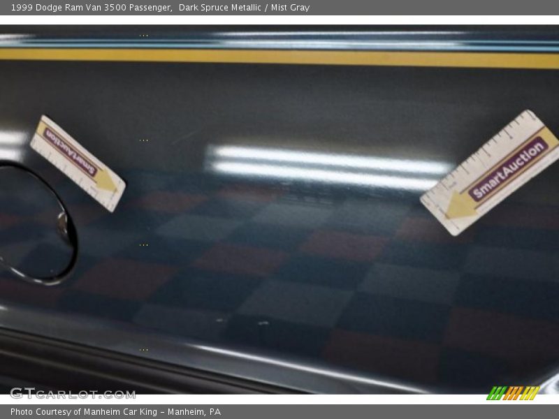 Dark Spruce Metallic / Mist Gray 1999 Dodge Ram Van 3500 Passenger