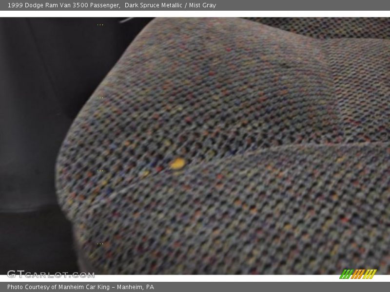 Dark Spruce Metallic / Mist Gray 1999 Dodge Ram Van 3500 Passenger