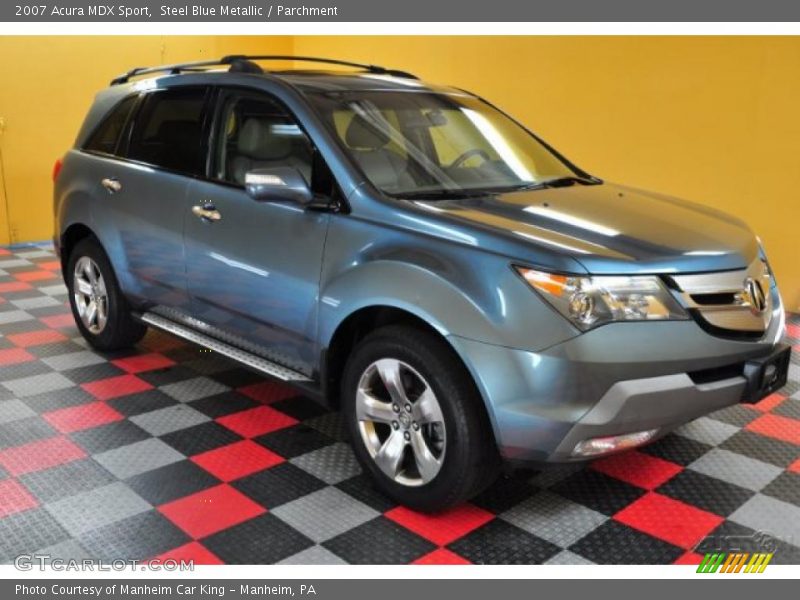 Steel Blue Metallic / Parchment 2007 Acura MDX Sport