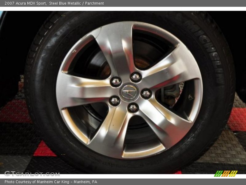 Steel Blue Metallic / Parchment 2007 Acura MDX Sport