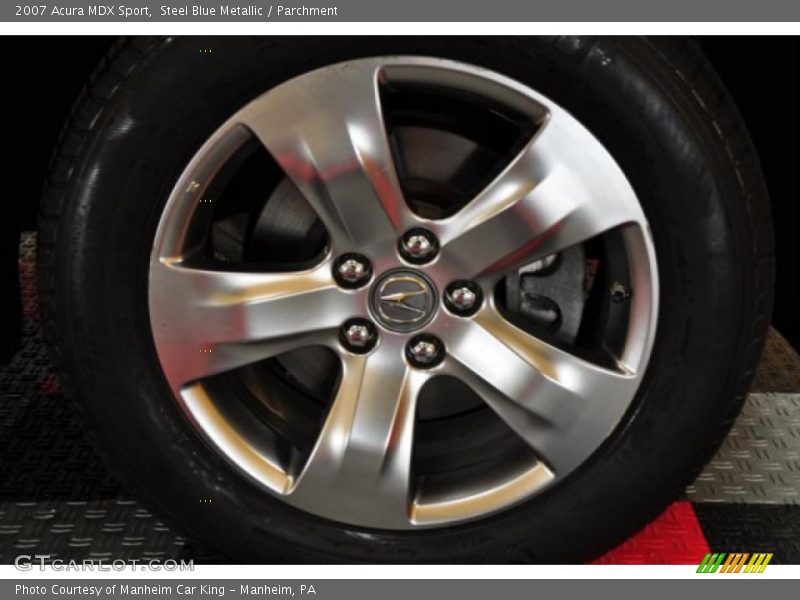 Steel Blue Metallic / Parchment 2007 Acura MDX Sport