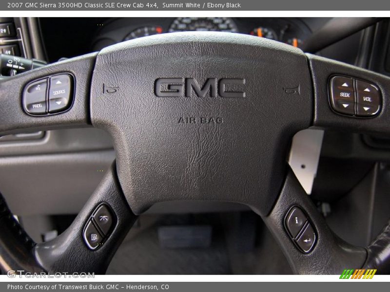 Summit White / Ebony Black 2007 GMC Sierra 3500HD Classic SLE Crew Cab 4x4