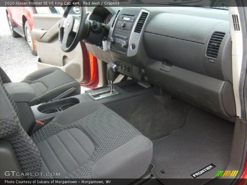  2010 Frontier SE V6 King Cab 4x4 Graphite Interior