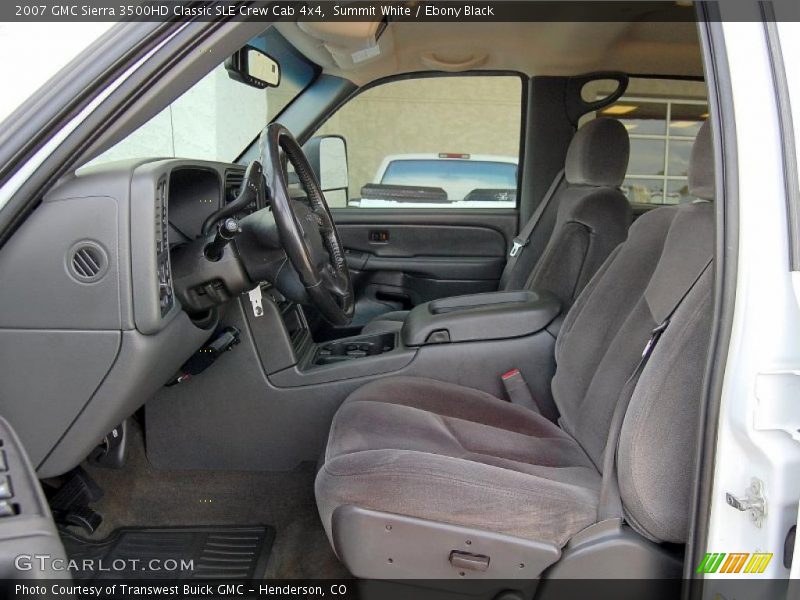 Summit White / Ebony Black 2007 GMC Sierra 3500HD Classic SLE Crew Cab 4x4