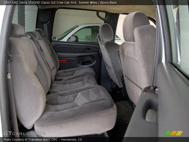 Summit White / Ebony Black 2007 GMC Sierra 3500HD Classic SLE Crew Cab 4x4