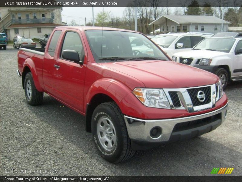 Red Alert / Graphite 2010 Nissan Frontier SE V6 King Cab 4x4