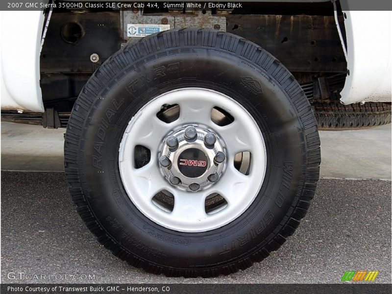 Summit White / Ebony Black 2007 GMC Sierra 3500HD Classic SLE Crew Cab 4x4