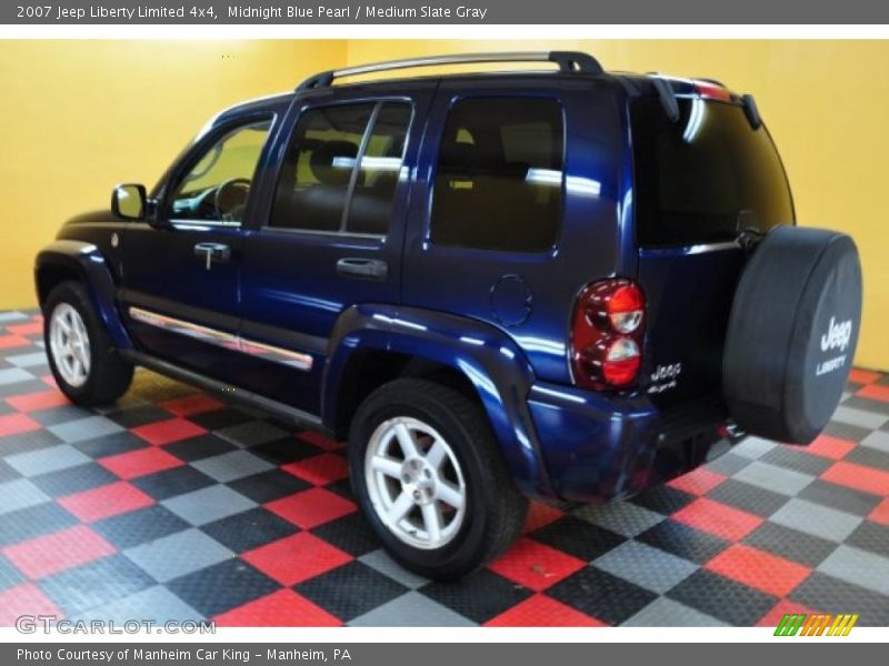 Midnight Blue Pearl / Medium Slate Gray 2007 Jeep Liberty Limited 4x4