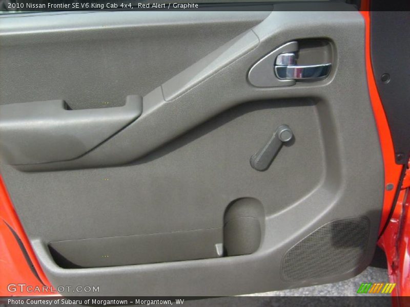 Red Alert / Graphite 2010 Nissan Frontier SE V6 King Cab 4x4
