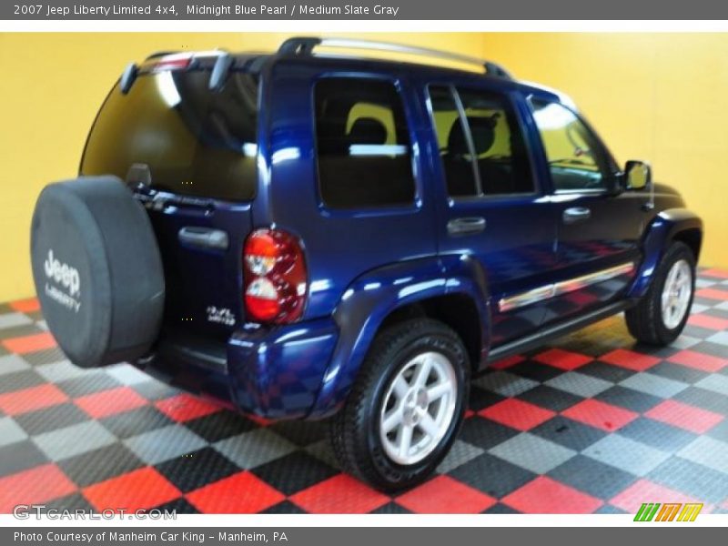 Midnight Blue Pearl / Medium Slate Gray 2007 Jeep Liberty Limited 4x4