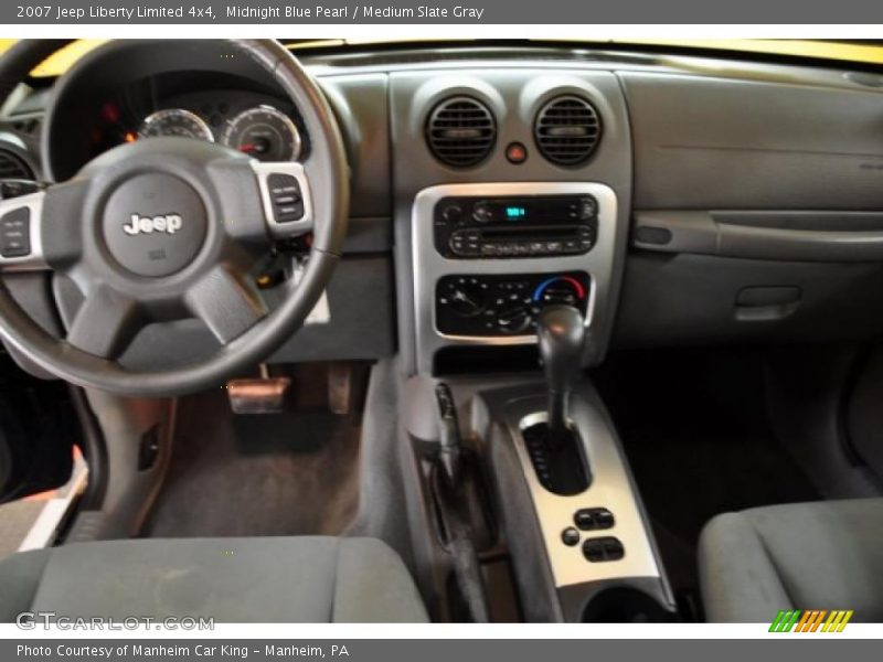 Midnight Blue Pearl / Medium Slate Gray 2007 Jeep Liberty Limited 4x4