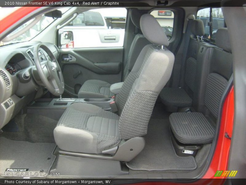  2010 Frontier SE V6 King Cab 4x4 Graphite Interior