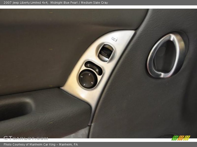 Midnight Blue Pearl / Medium Slate Gray 2007 Jeep Liberty Limited 4x4