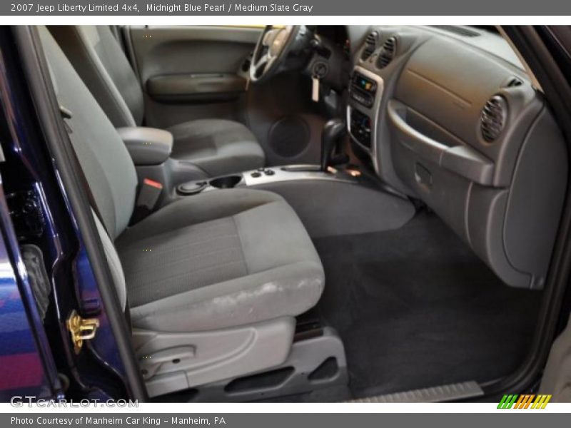 Midnight Blue Pearl / Medium Slate Gray 2007 Jeep Liberty Limited 4x4
