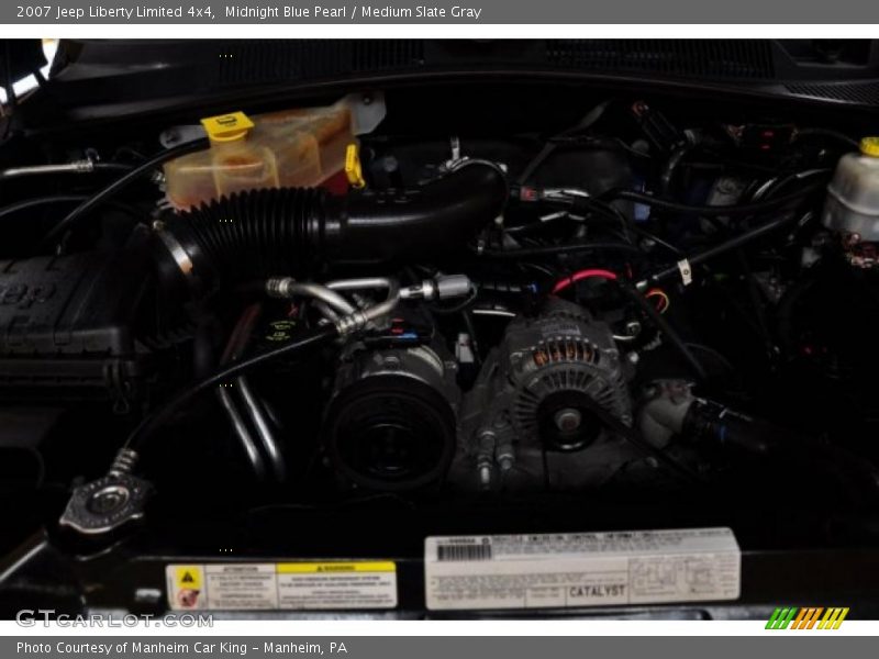 Midnight Blue Pearl / Medium Slate Gray 2007 Jeep Liberty Limited 4x4