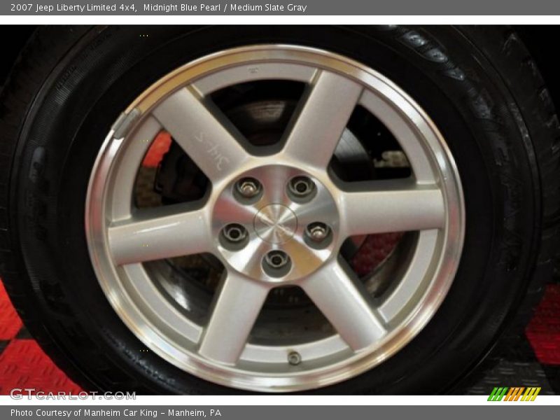 Midnight Blue Pearl / Medium Slate Gray 2007 Jeep Liberty Limited 4x4