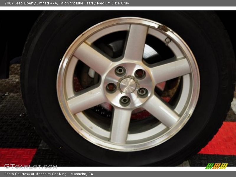 Midnight Blue Pearl / Medium Slate Gray 2007 Jeep Liberty Limited 4x4
