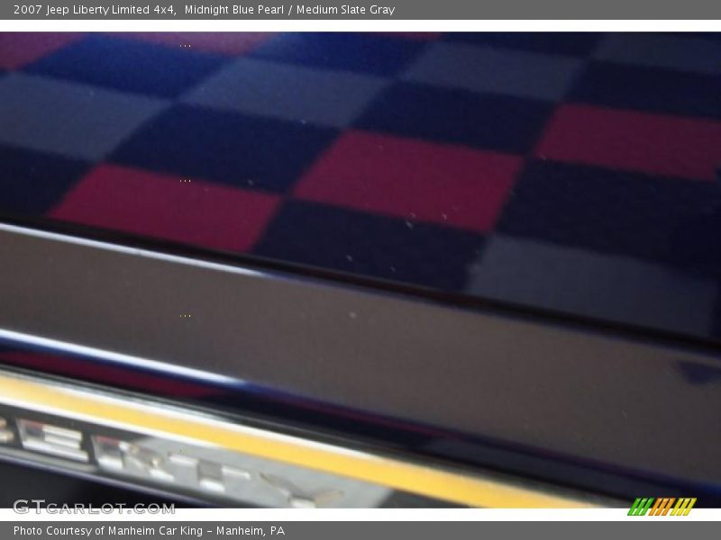 Midnight Blue Pearl / Medium Slate Gray 2007 Jeep Liberty Limited 4x4