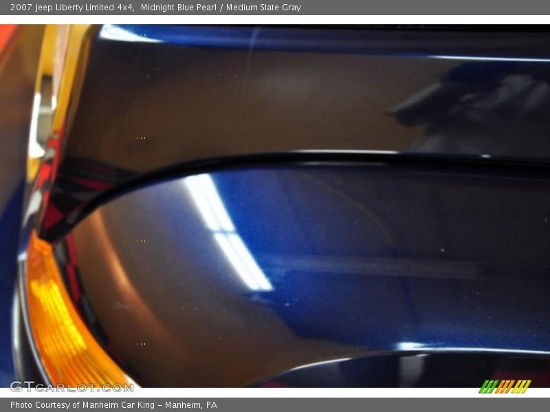 Midnight Blue Pearl / Medium Slate Gray 2007 Jeep Liberty Limited 4x4