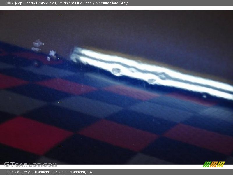 Midnight Blue Pearl / Medium Slate Gray 2007 Jeep Liberty Limited 4x4