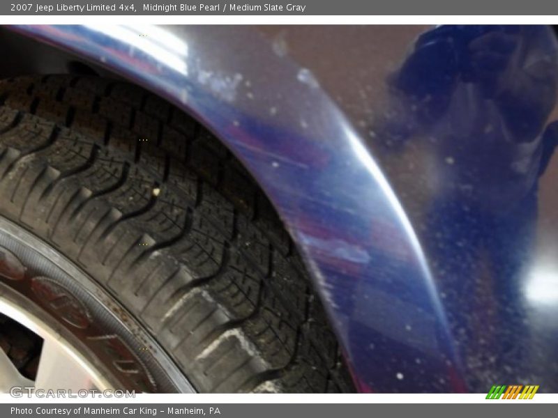 Midnight Blue Pearl / Medium Slate Gray 2007 Jeep Liberty Limited 4x4