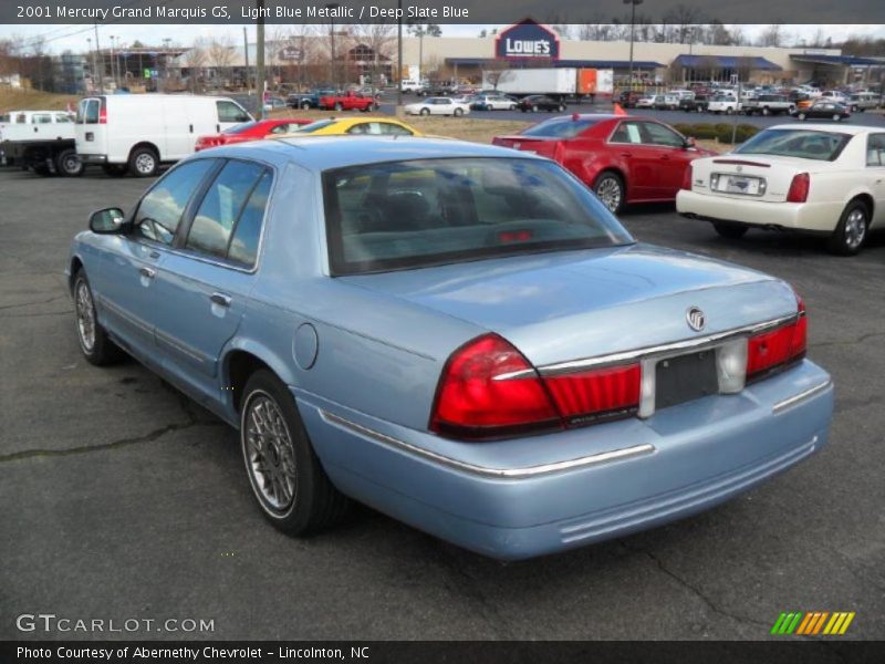 Light Blue Metallic / Deep Slate Blue 2001 Mercury Grand Marquis GS