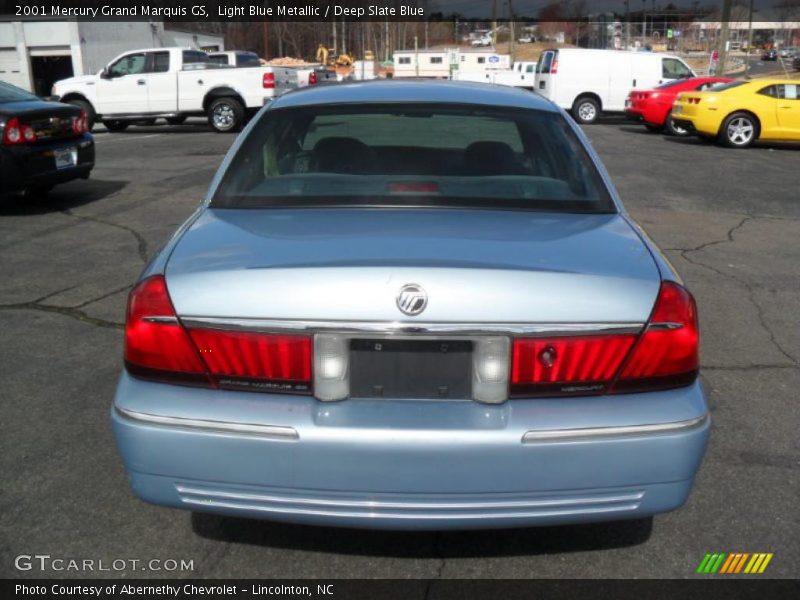 Light Blue Metallic / Deep Slate Blue 2001 Mercury Grand Marquis GS