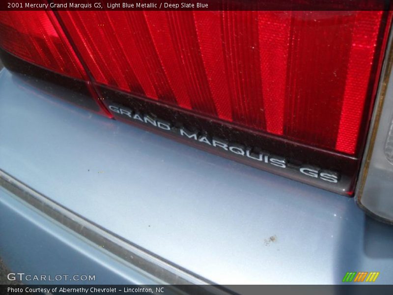 Light Blue Metallic / Deep Slate Blue 2001 Mercury Grand Marquis GS