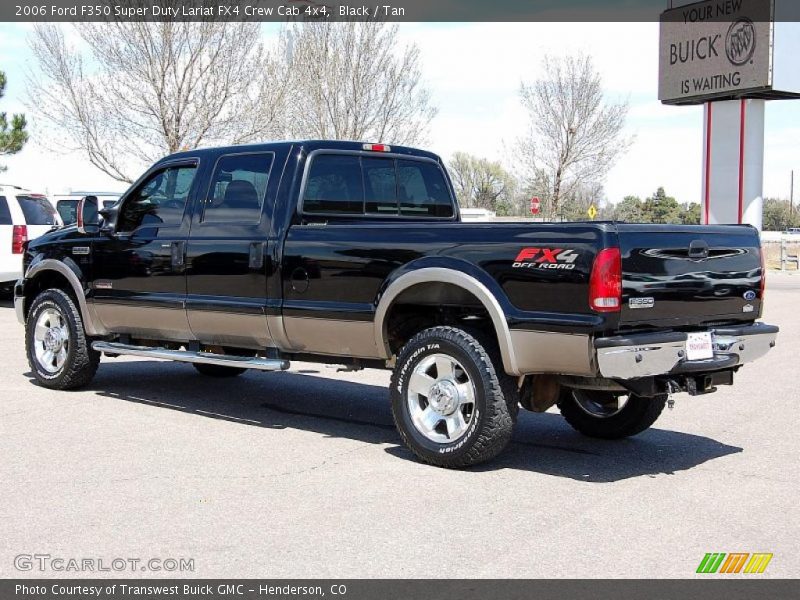 Black / Tan 2006 Ford F350 Super Duty Lariat FX4 Crew Cab 4x4