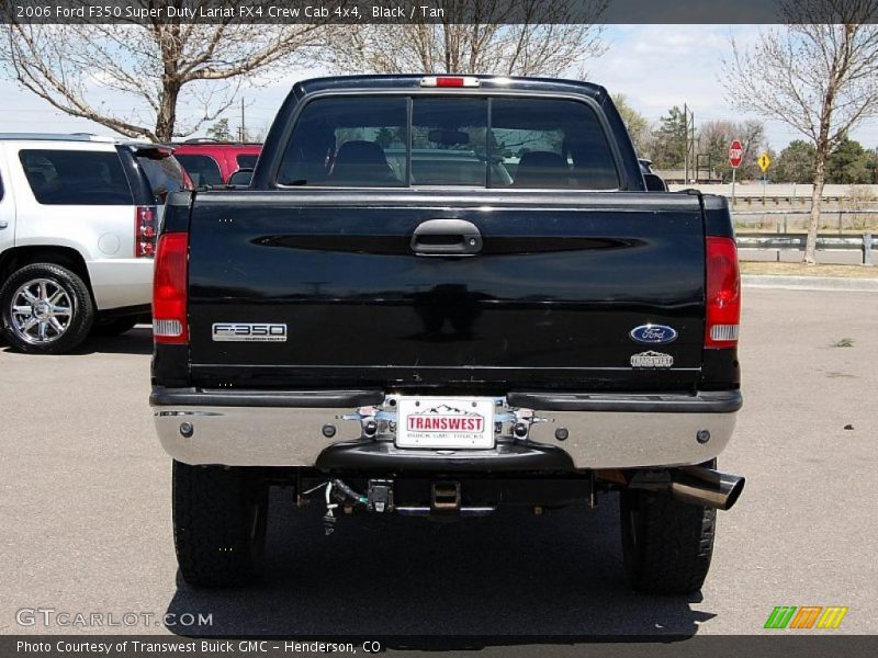 Black / Tan 2006 Ford F350 Super Duty Lariat FX4 Crew Cab 4x4