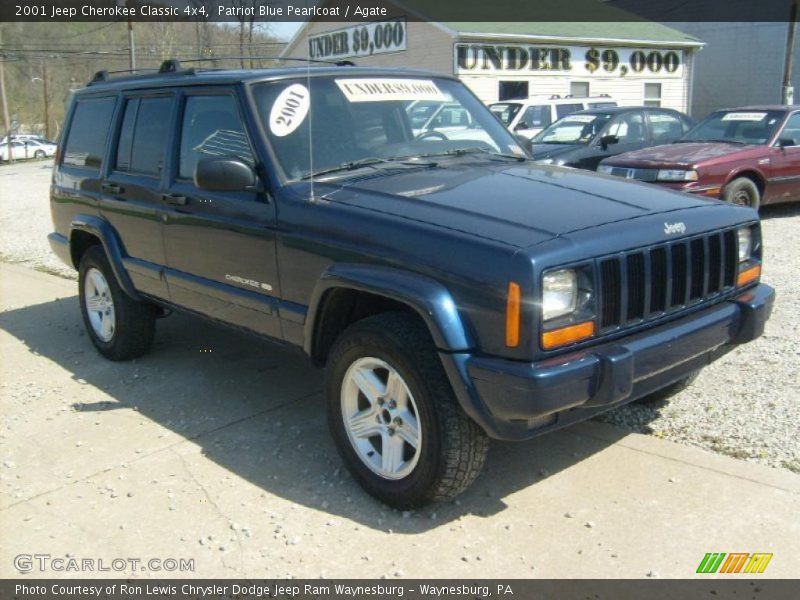 Patriot Blue Pearlcoat / Agate 2001 Jeep Cherokee Classic 4x4